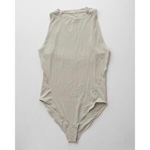 Lululemon Wundermost Ultra‑Soft Nulu High‑Neck Sleeveless Bodysuit Sz 4